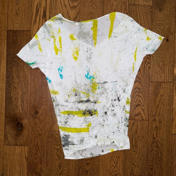Anthropologie Ett:Twa Splatter Oversized Sheer Tee - Picture 7 of 14